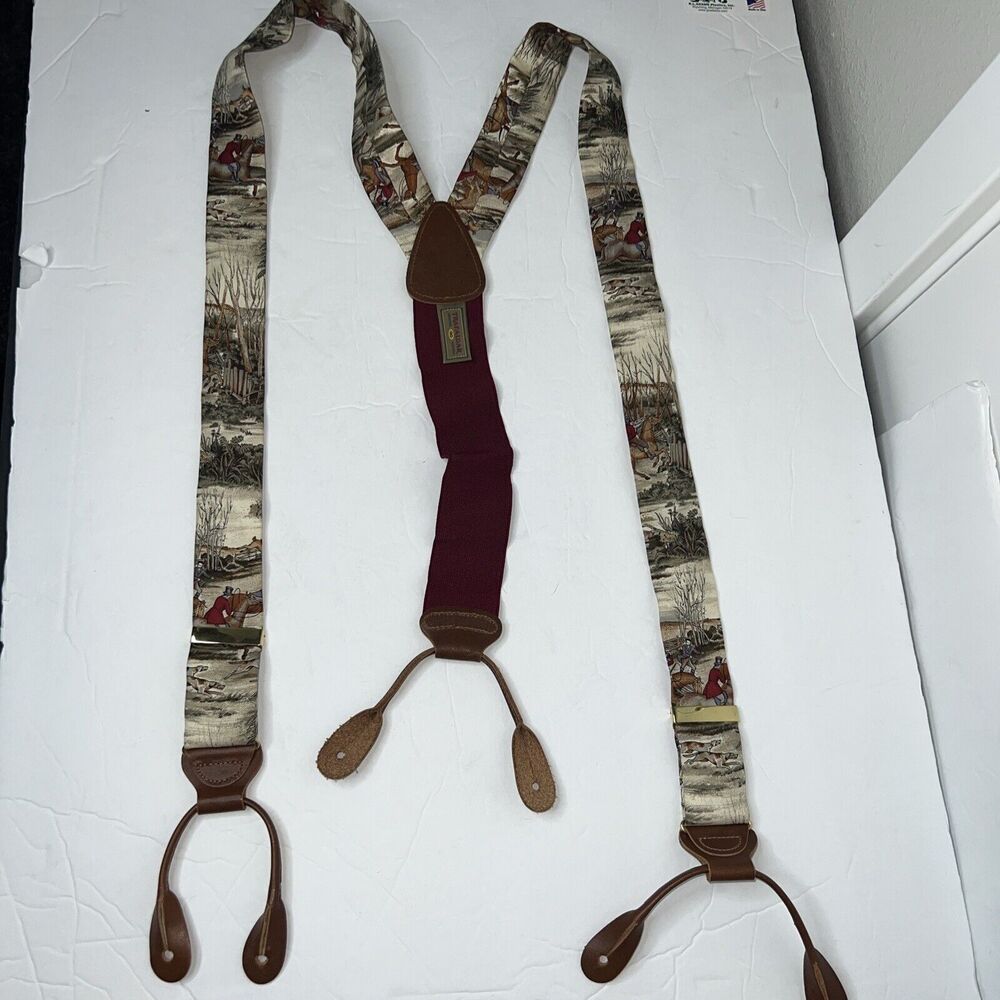 Trafalgar Horse Dogs Riding Nature Hunting Full Length Adjustable Suspenders